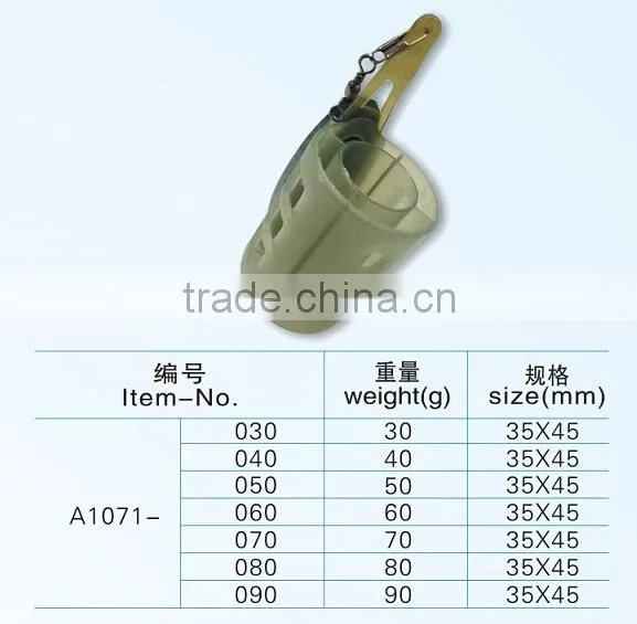 High quality different types plastic carp fishing feeder