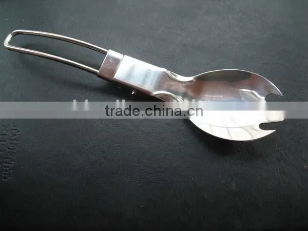 stainless steel folding spork