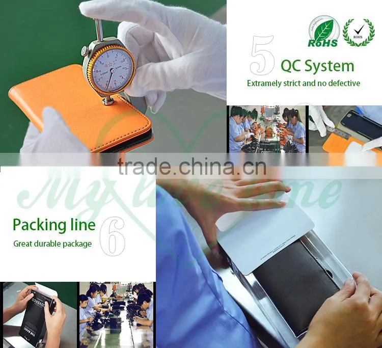 Detachable leather phone case with magnet and RFID material