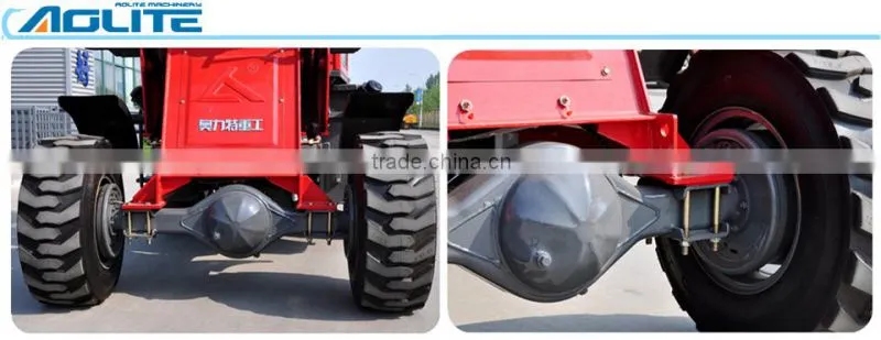 LED light chinese top brand wheel loader with mixing bucket