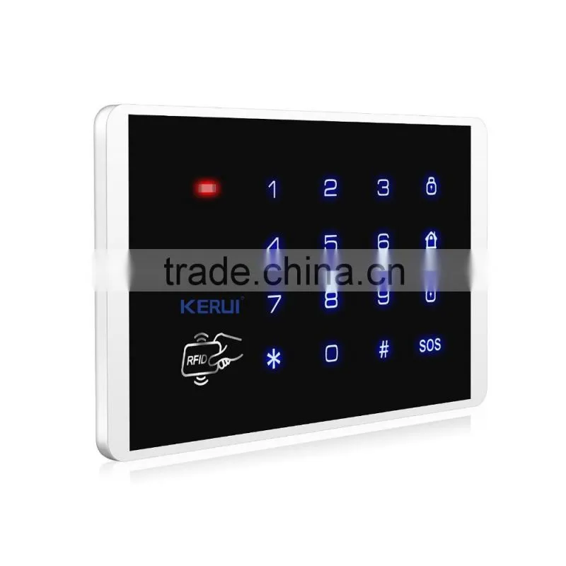 2016 hot sale stored 40 cards with transfer distance 100m kerui keypad for security alarrm system