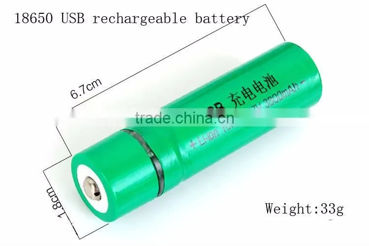 Passerby Li-on 3.7v 18650 rechargeable usb battery USB 18650 battery