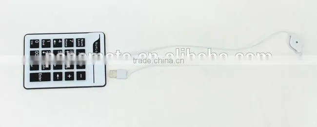 PC USB silicon waterproof 19 keys numeric Keypad