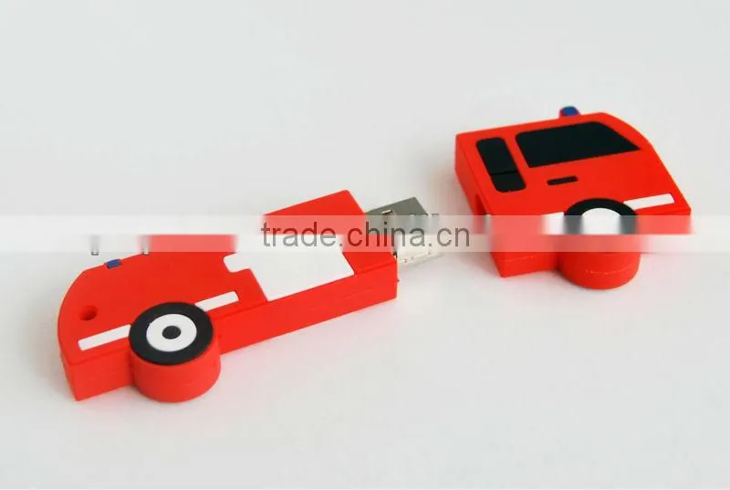 PVC 3D truck shape usb flash pen drive