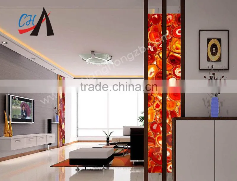 Yolk stone semi precious stone slab for flooring panel,wall tile,TV background