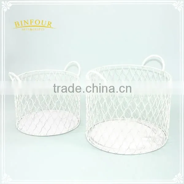 iron cookware storage basket home daily kitchen storage container