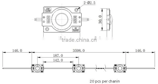 High power led module sign p10 led module rgb injection led module 5050 samsung led module