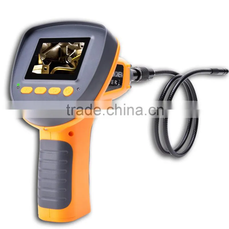 2.4" LCD 9.8mm Borescope Endoscope 1M IP67 360 Rotaion Inspection Camera
