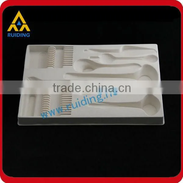 PS pvc cutlery tray for cutlery set packaging