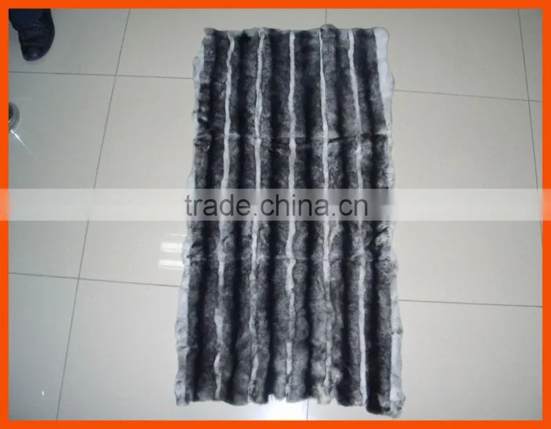 Tanned real rex rabbit fur skins for garments