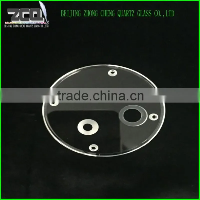 Best Selling Quartz Glass Sheet With Various Of Holes On Surface