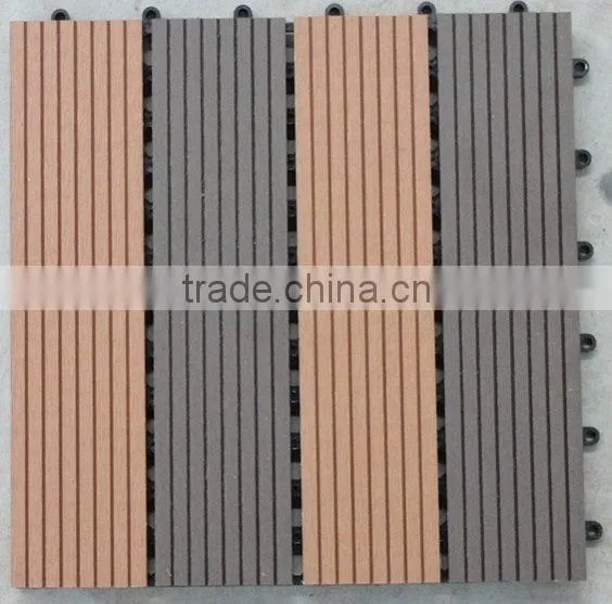 high quality outdoor wpc DIY decking 300mm*300mmClip Free
