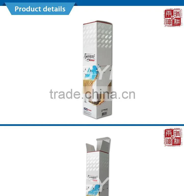 custom single clear wine glass packing box