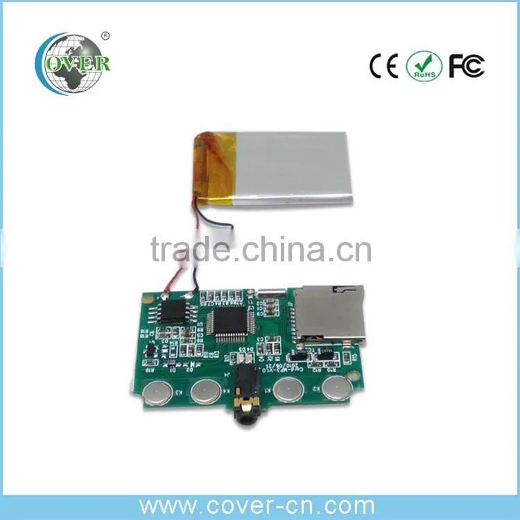 Customized USB Mp3 Module/Recordable Sound Module For Holiday Greeting Card