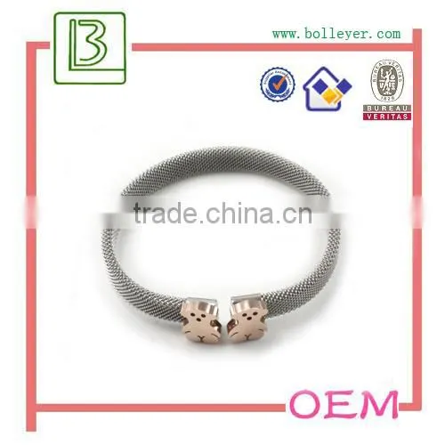 jewelry knitted metal mesh chain bracelets
