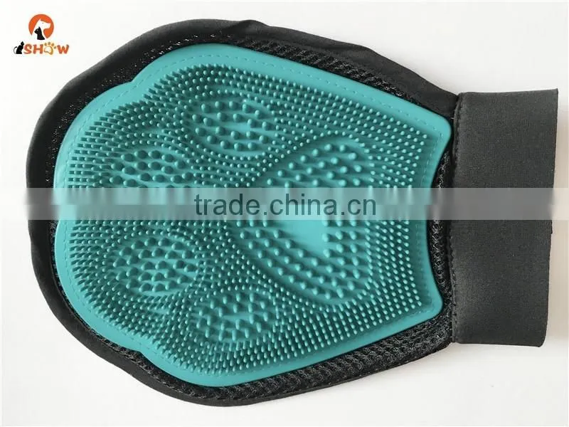 Two-sided Cat & Dog Grooming Glove - Perfect for Long & Short Hair - Pet Hair Remover from Furniture - Effective Shedding Brush