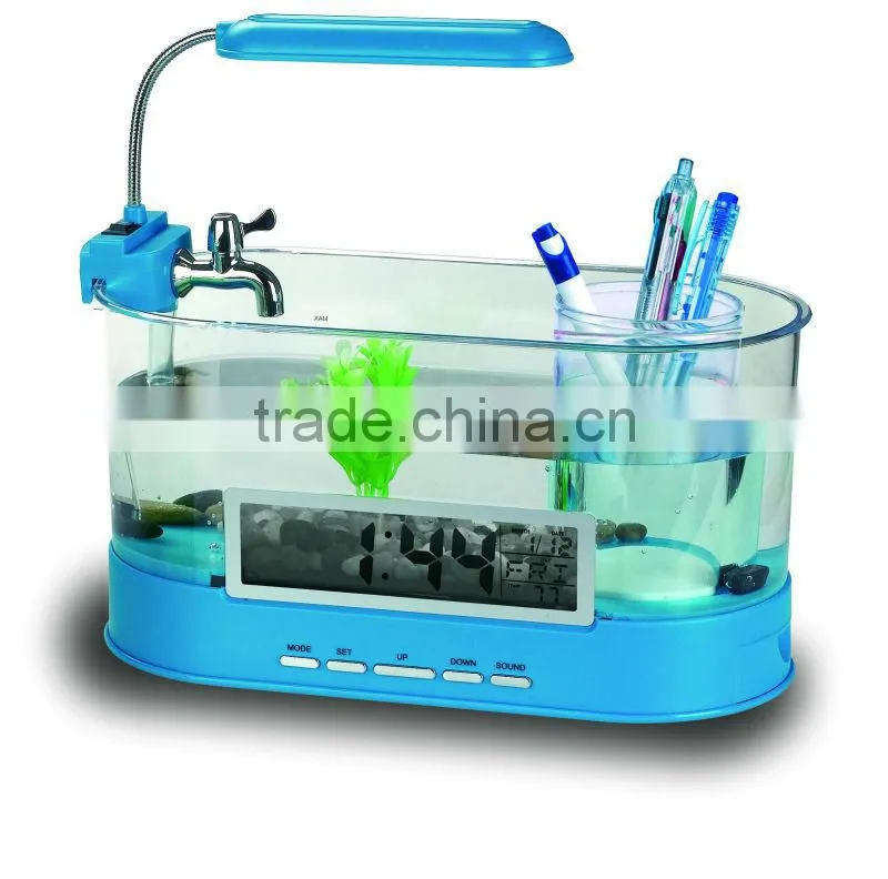 Fashionable USB Aquarium Desktop Fish Tank with led light