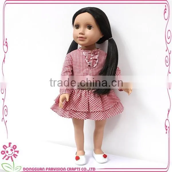 Fashion Plastic Vinyl half cloth body doll toys , PVC vinyl doll for girls