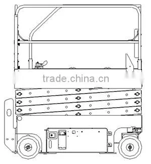 good quality 6m-8m mobile scissor lift for street lamp maintenance made in China