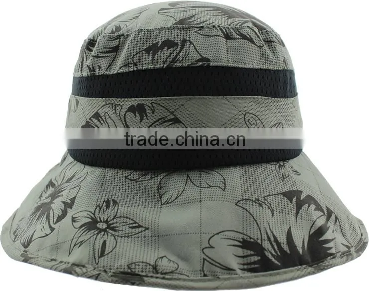country style two tape custom printed bucket hat wholesales