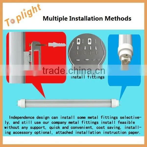 2015 Hot selling 3000K~7000K LED tubing 100~120lm/w isolated driver led tube 150cm warm white t10 led tube