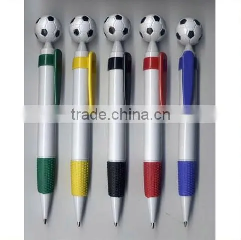 Hot selling cheap plastic football pen for promotion