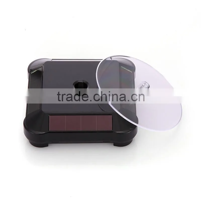 Jewerly small Solar turntable rotating display stand,Solar energy display shelf stationary display stand
