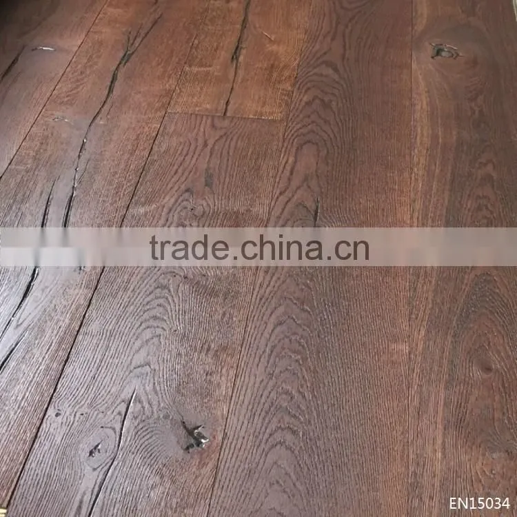 Antique Style Distressed CED Grade Oak Engineered Wooden Floor