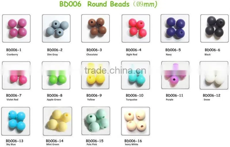 Silicone beads/Wholesale Cheap Round Silicone Loose Beads