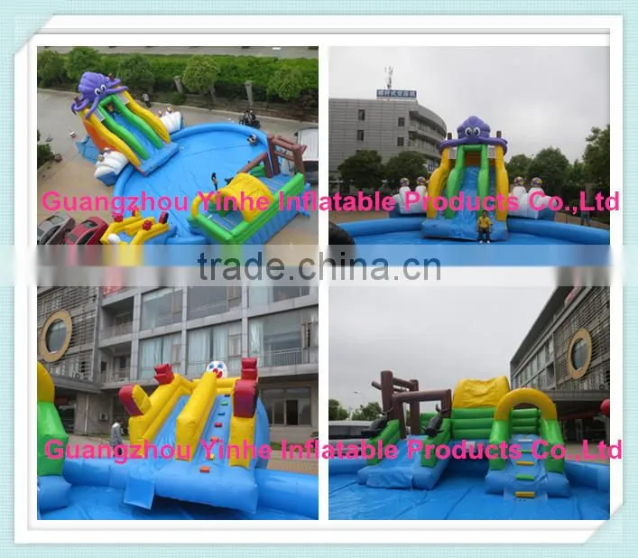 2015 best sale outdoor inflatable water park games adults