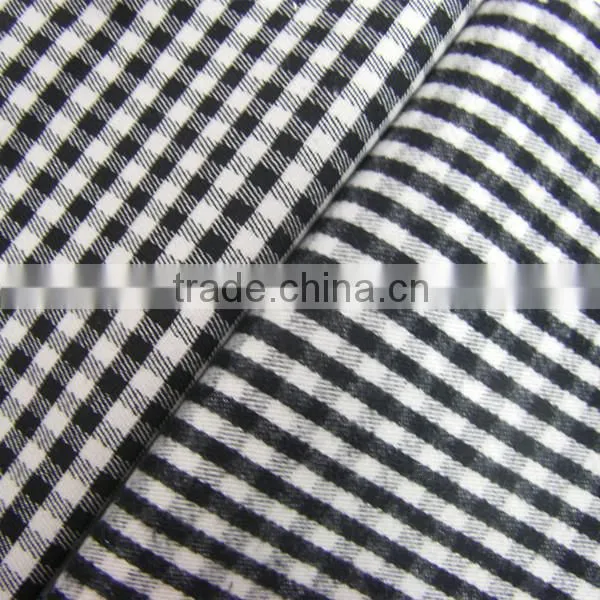 cotton polyester brushed plaid flannel fabric of yarn dyed