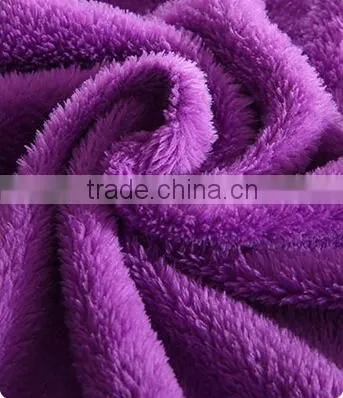 Elegant purple coral fleece blanket
