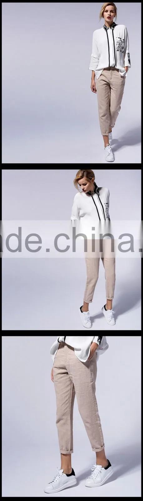 Custom women linen pants
