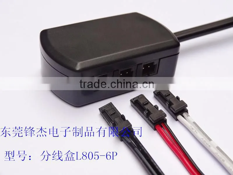 12V LED mini decoration junction box for LED cabinet lights & PCB sockets