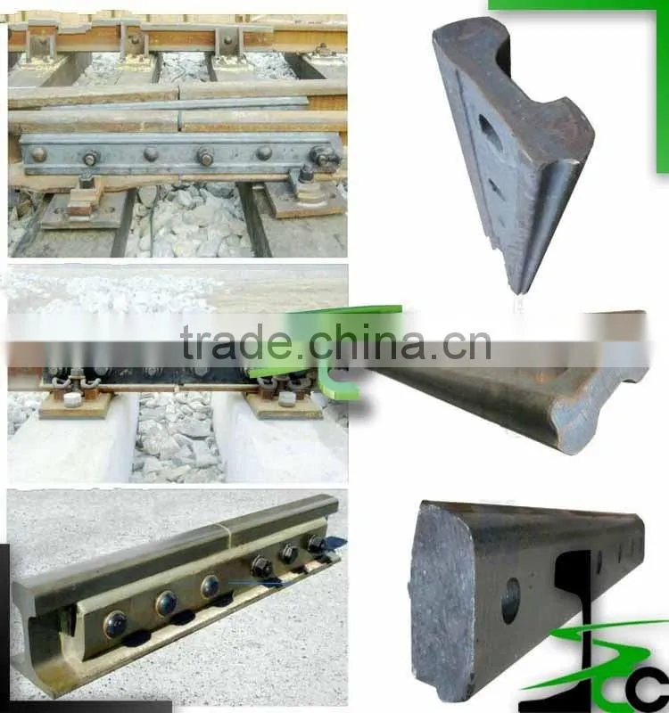 UIC60 Rail fish plates 6 hole/railway fastenings