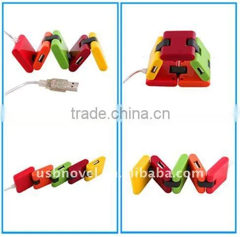 4 PORT foldable usb HUB