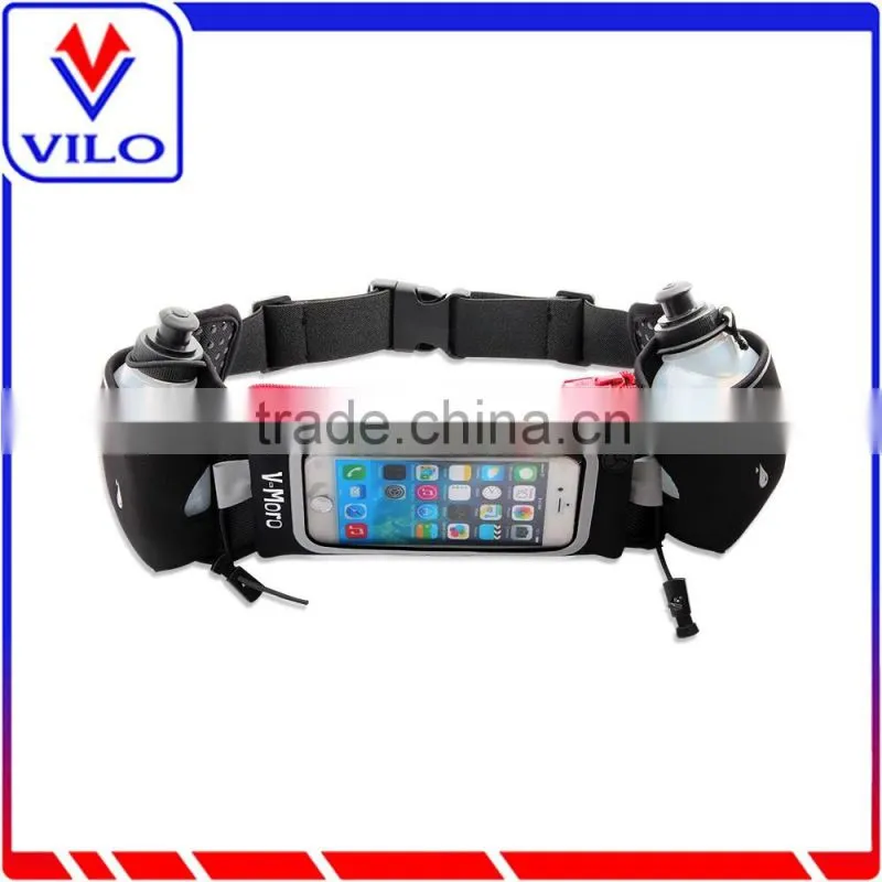 Sport Elastic Waist Bag Running Belt With Water Bottle Holder