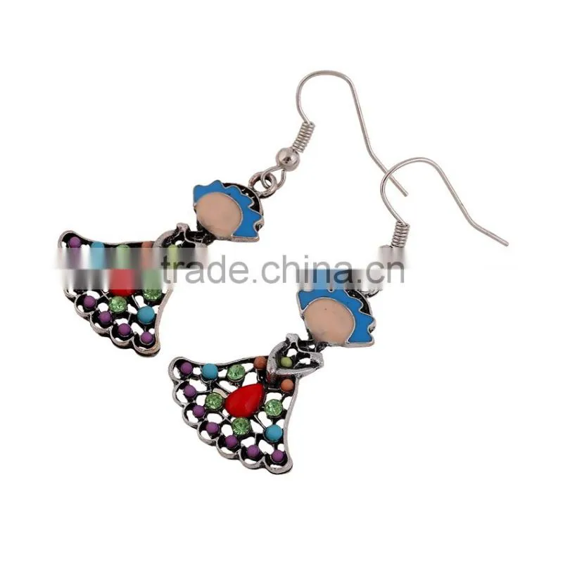 Best quantity amercian little girl beaded plating drop earrings