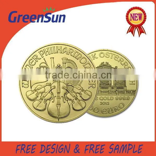 Business Gift hot sale promotion gold foreign coins