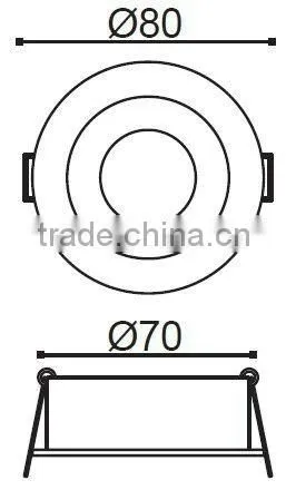 LY8002 ST304 body decorative ceiling light plate