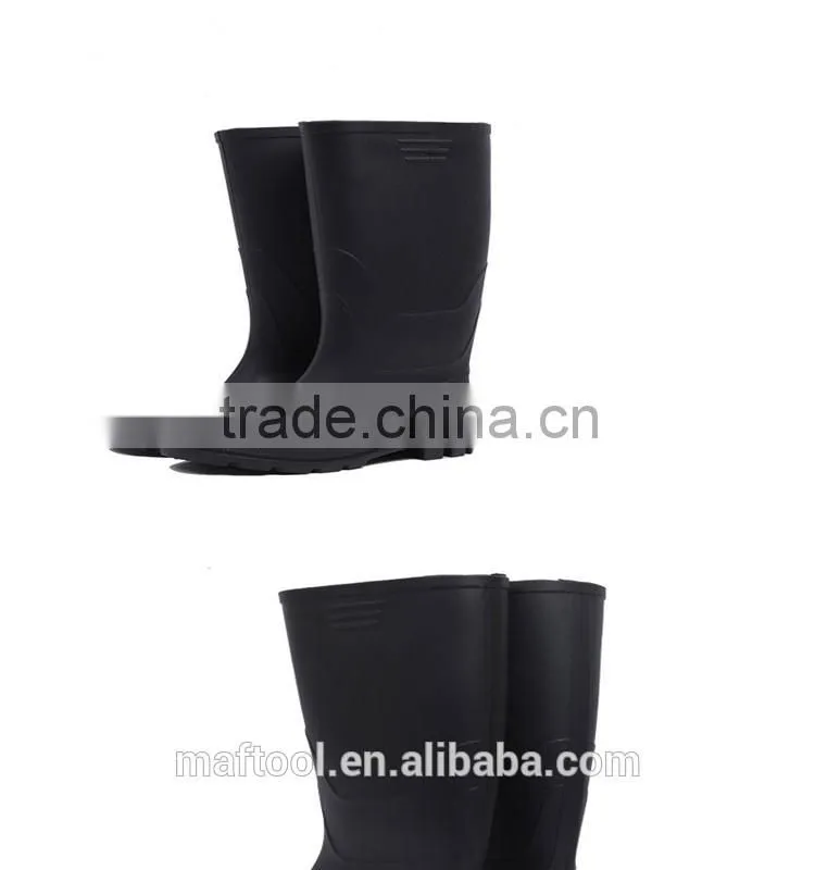 cheap black rubeer rain boots for oil industry