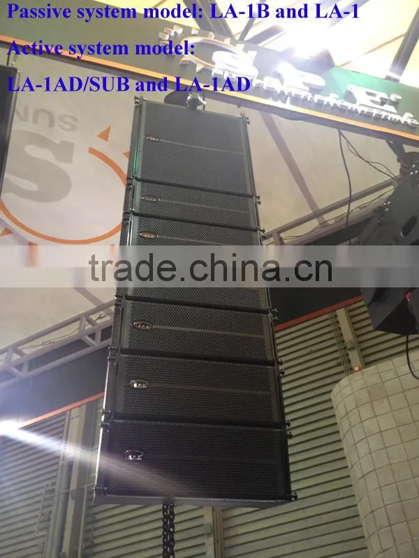 mini line array audio system 2-way for touring show dual 6.5inch LA-1