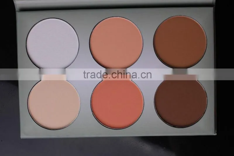 6-color and multicolor Pressed Powder and concealer powder