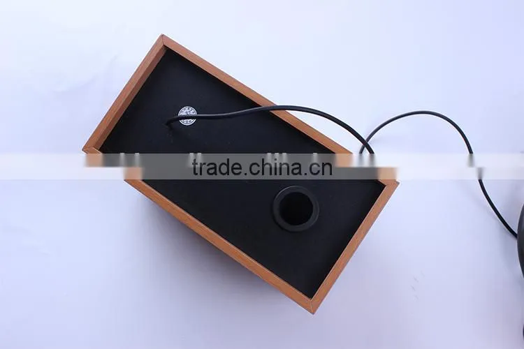 New solid wood wooden subwoofer speakers laptop speakers small stereo USB speaker