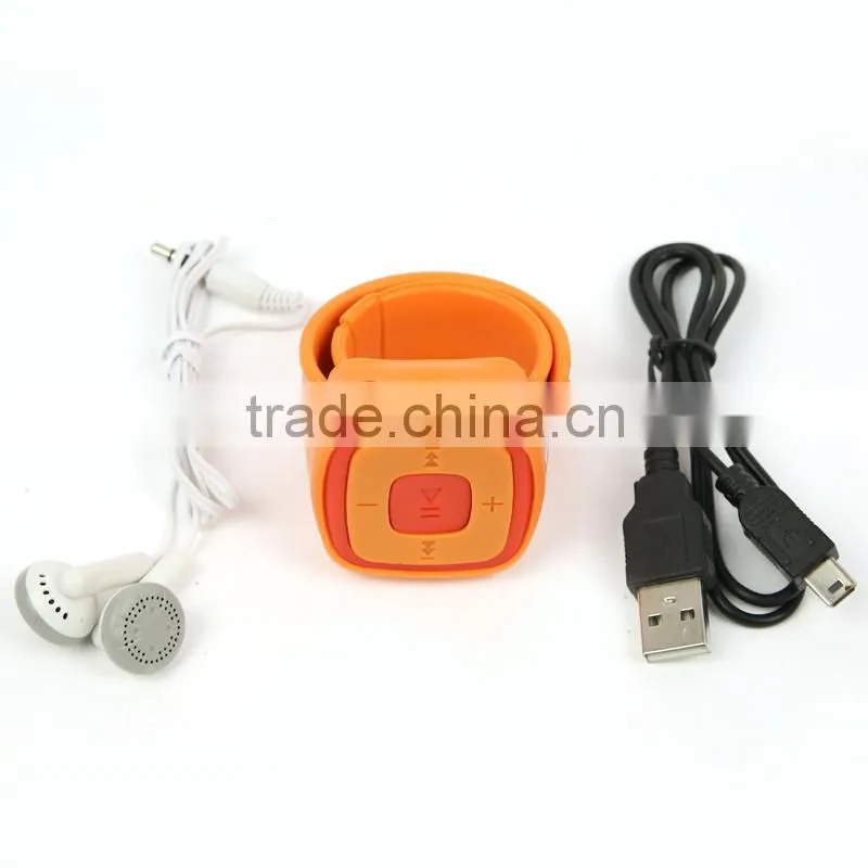 Fashion sport mp3 player , kids / students gift mp3, silicone wrist watch mp3