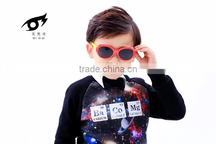 New product small apples children soft silicone material polarized sunglasses