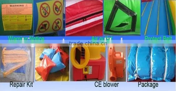 2015 hot commercial clown inflatable bouncer combo
