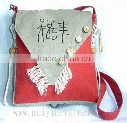 fashion canvas messenger bag