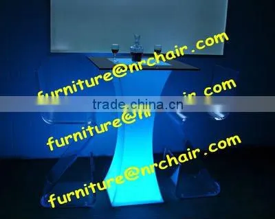Shanghai night club bar acrylic led illuminated mood curve high poseur