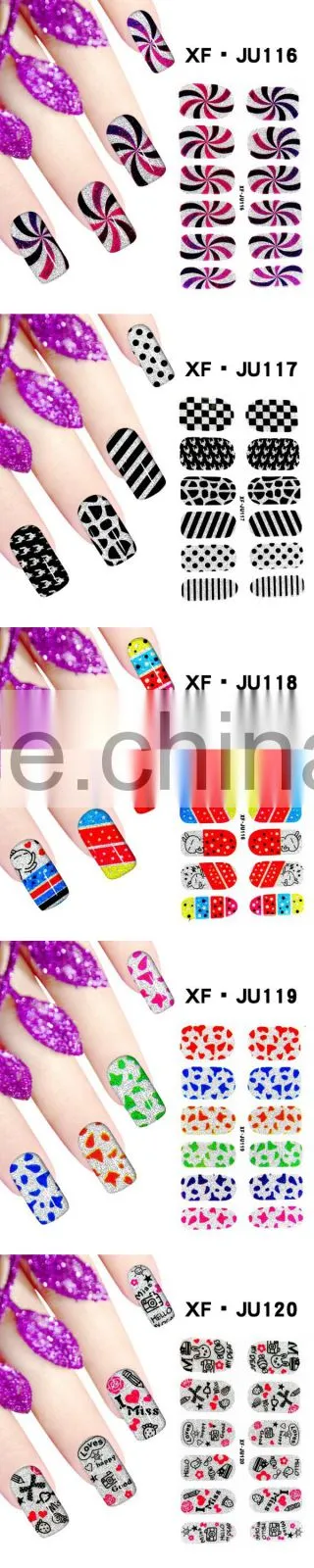 2016 New arrival water transfer nail decals nail art stickers Flower design nail art accessories
